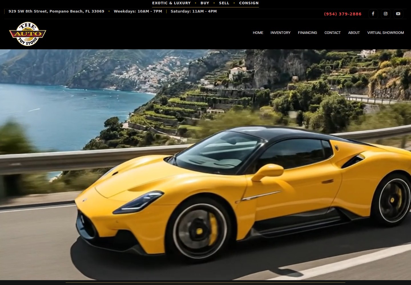 The New Auto Toy Store website preview