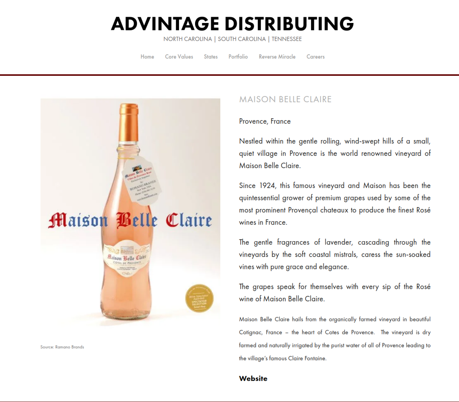 Maison Belle Claire Rose