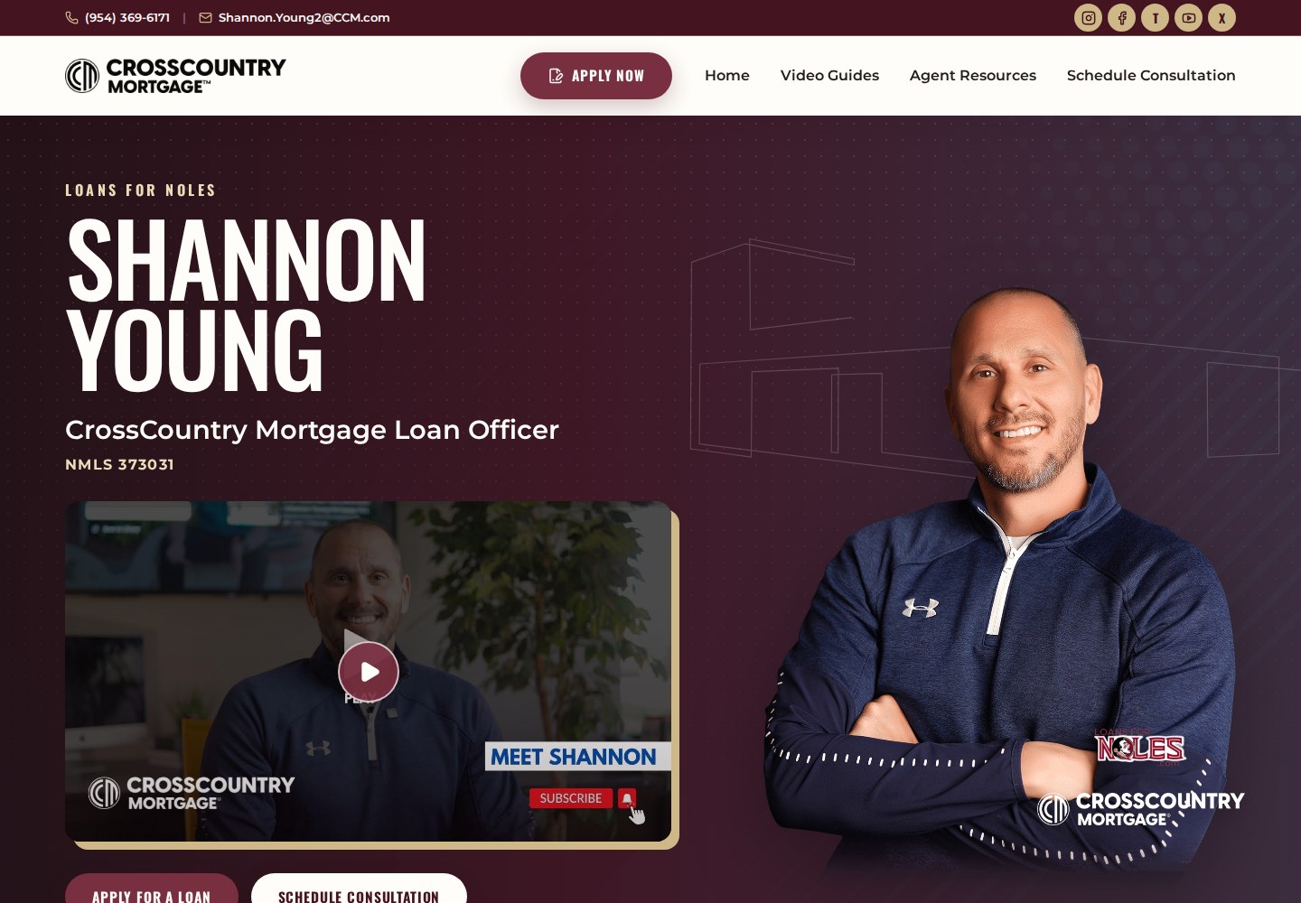 Loans for Noles website preview