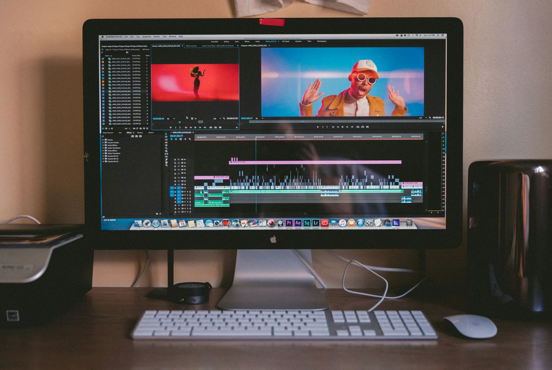 Professional camera equipment for content production